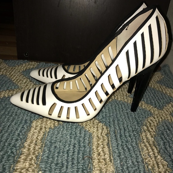 GX by Gwen Stefani Shoes - GX by Gwen Stefani white & black heels